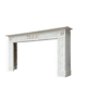 Louis XVI fireplace in Carrara marble, 18th century