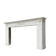 Louis XVI fireplace in Carrara marble, 18th century