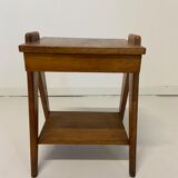 Oak bedside foot compass