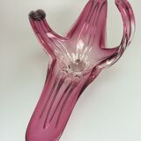 XXL 70s Murano bowl Murano glass purple white fruit bowl design