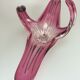 Bol murano verre violet blanc bol de fruits design