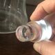 Carafe vintage en verre ciselé et numérotée