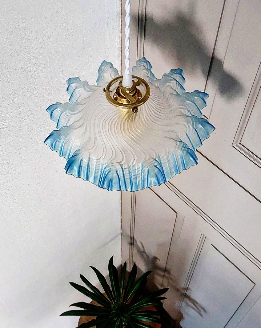 Blue vintage pendant lamp