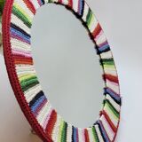 Round Wall Mirror Frame Crochet Bohemia Knitting