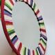 Miroir Rond Mural Cadre Crochet Tricot Bohême