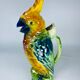 Vintage pitcher cockatoo slurry from Saint-Clément France 1920