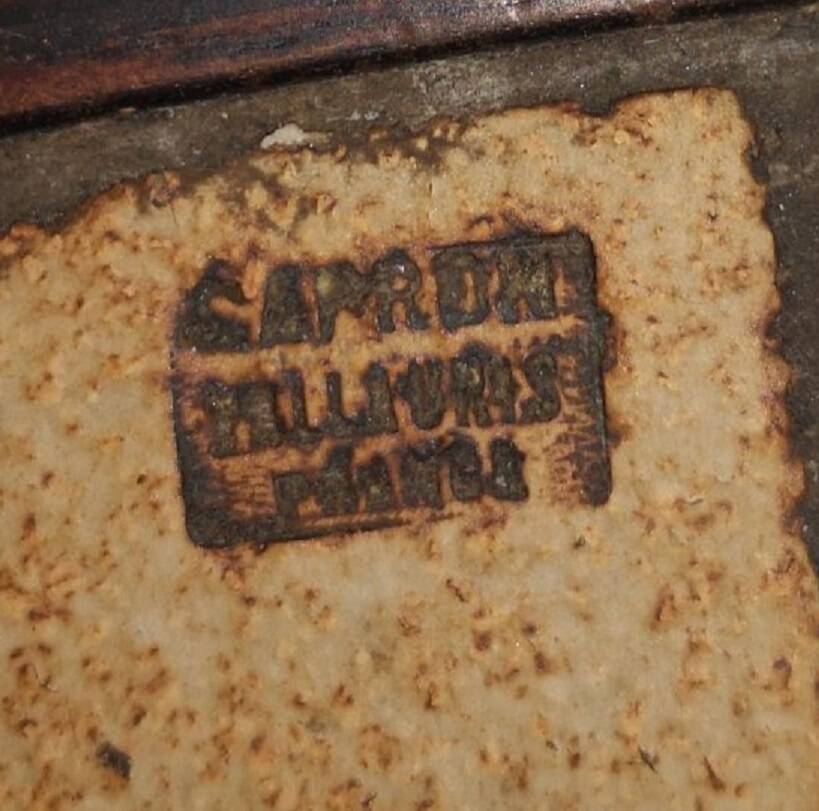 garrigue ceramic coffee table 1970 signed roger capron