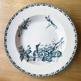 6 old iron earth soup plates from Sarreguemines