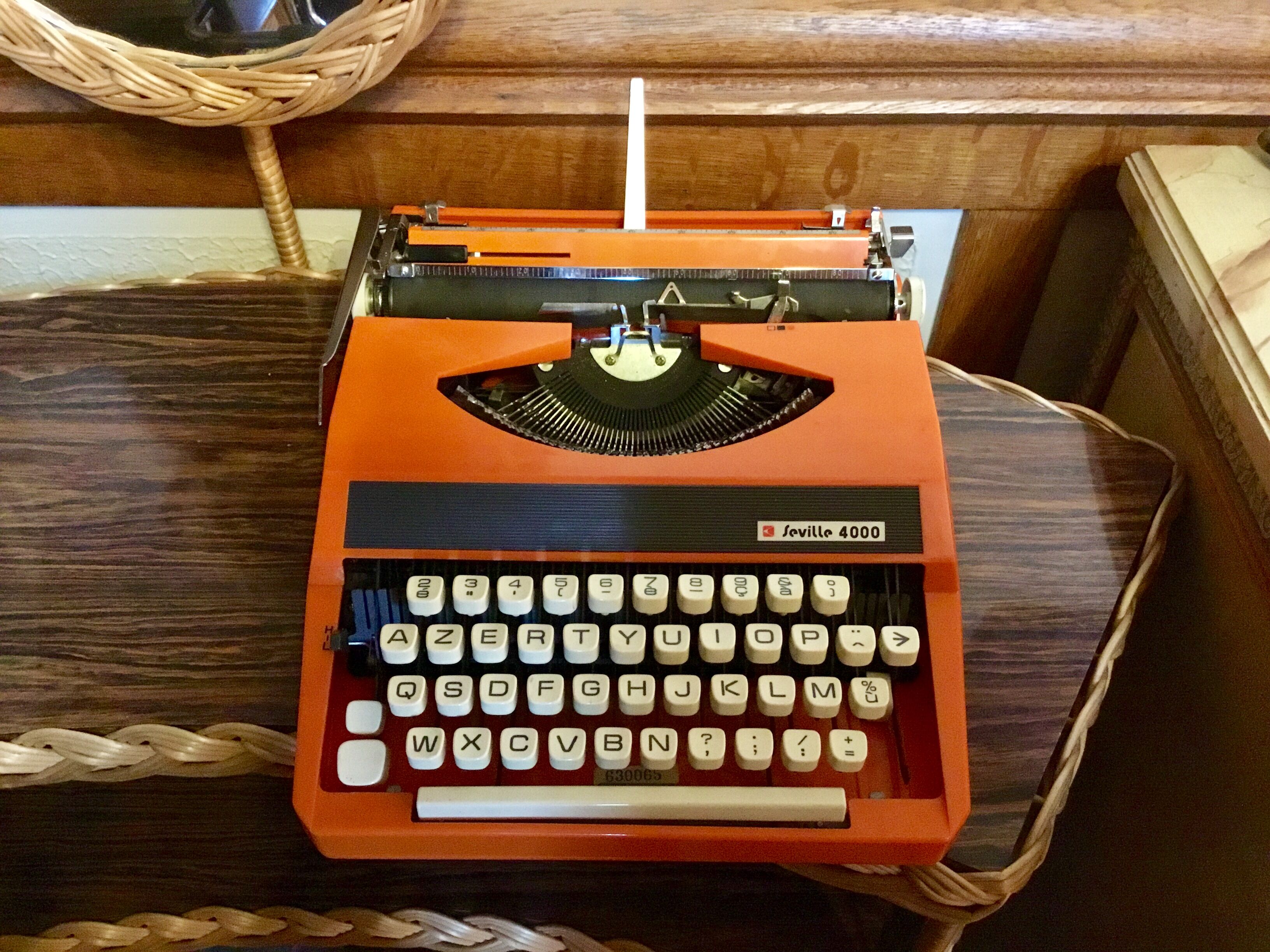 Machine à écrire vintage