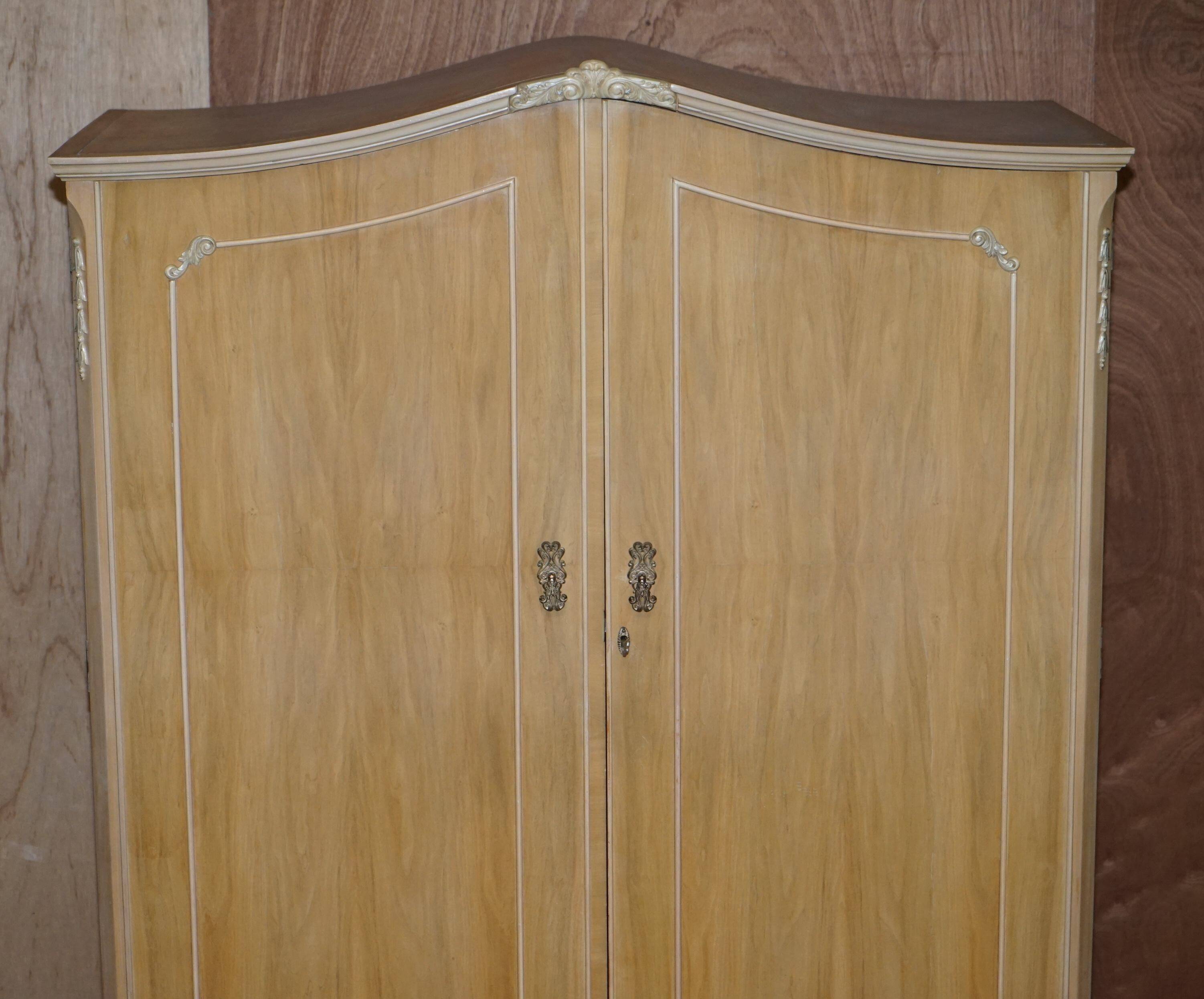 Light walnut wardrobe from the 1940s - Walnut Works