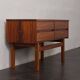 Scandinavian mid-century rosewood mirror with console, Denmark, 1960s