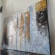 Tableau contemporain abstrait "Stades d'achèvement"