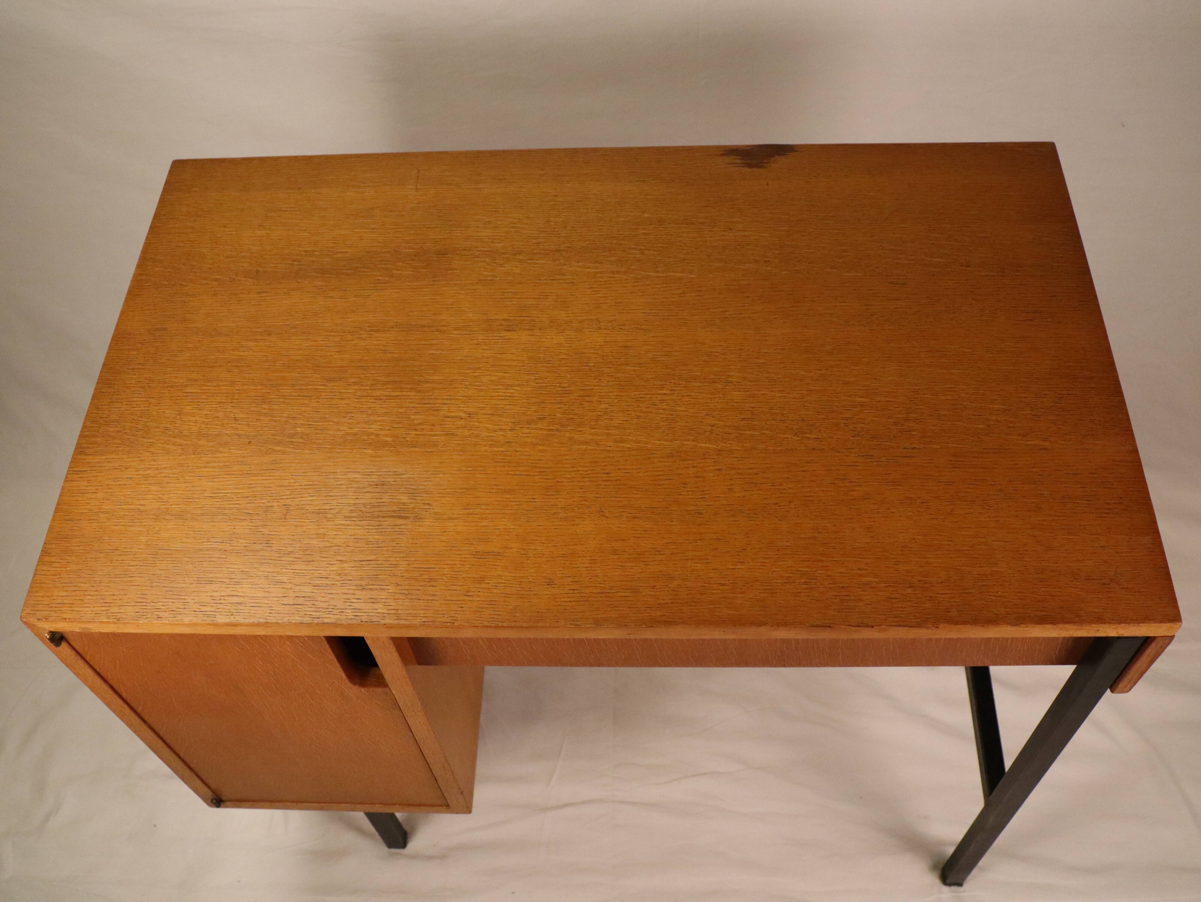 Vintage desk Jacques Hitier 1950