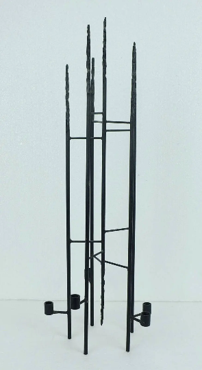 Vintage filigree mid century candleholder iron 60s