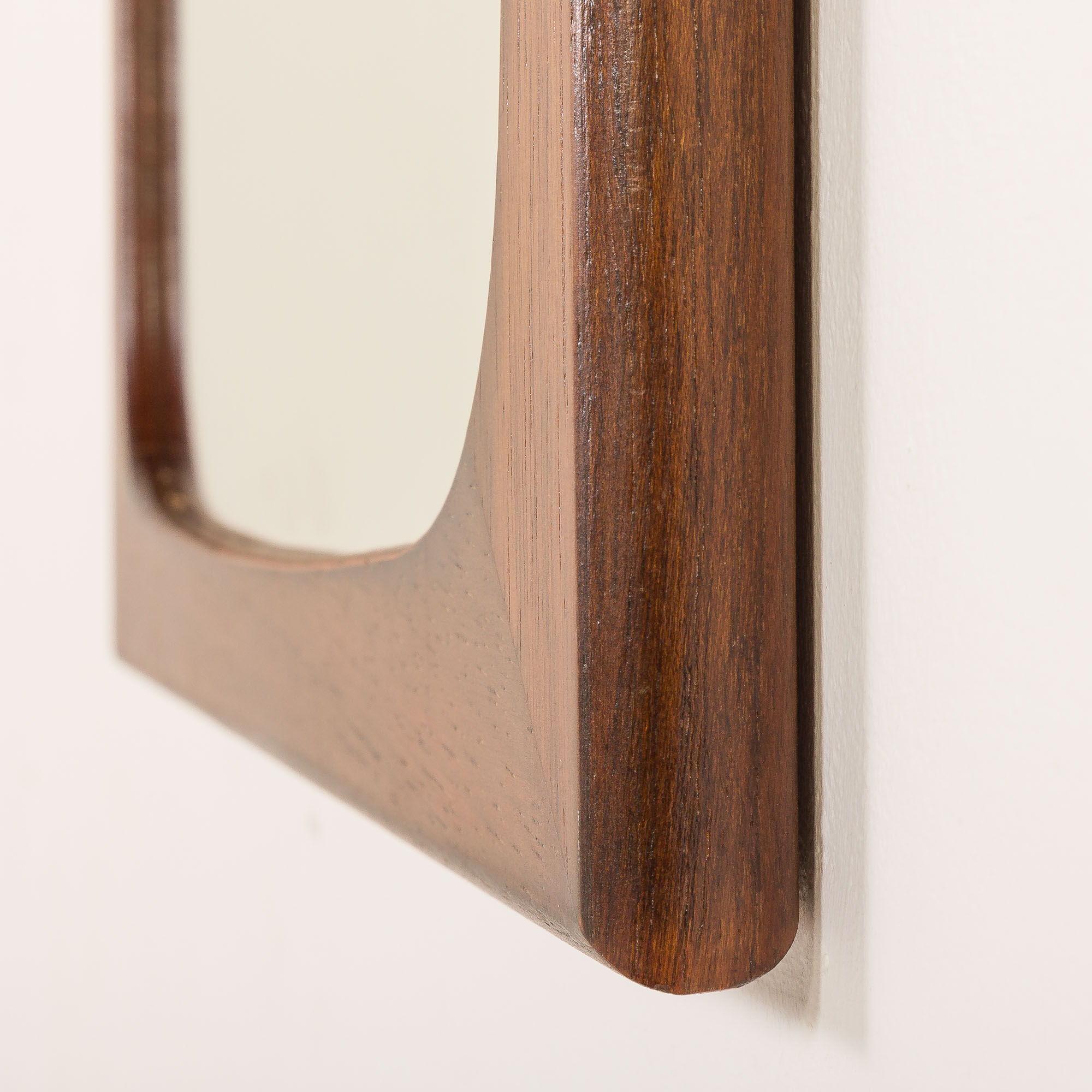 Danish rosewood mirror in the style of Aksel Kjersgaard, 1960s