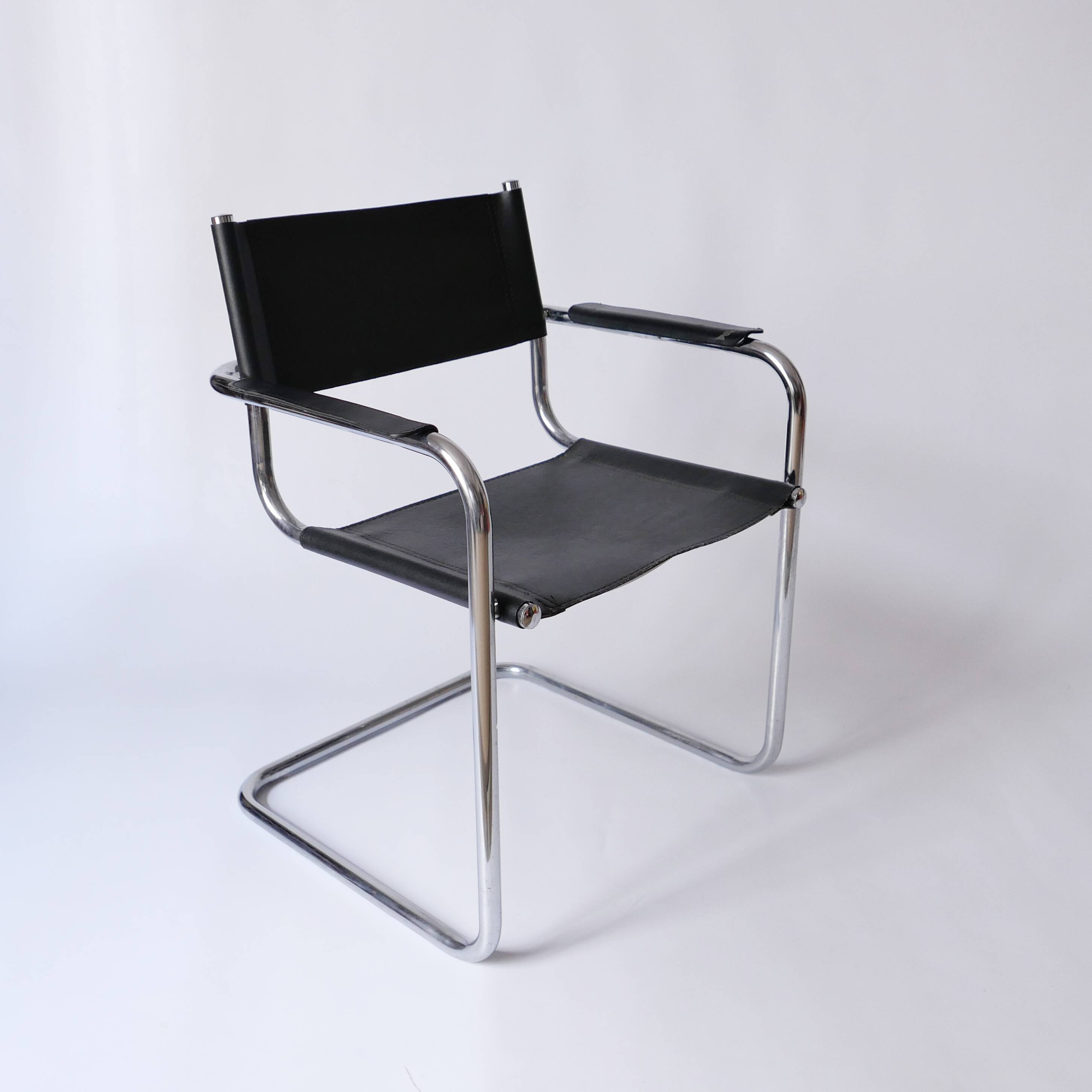 Marcel Breuer 1960 vintage leather armchair chair