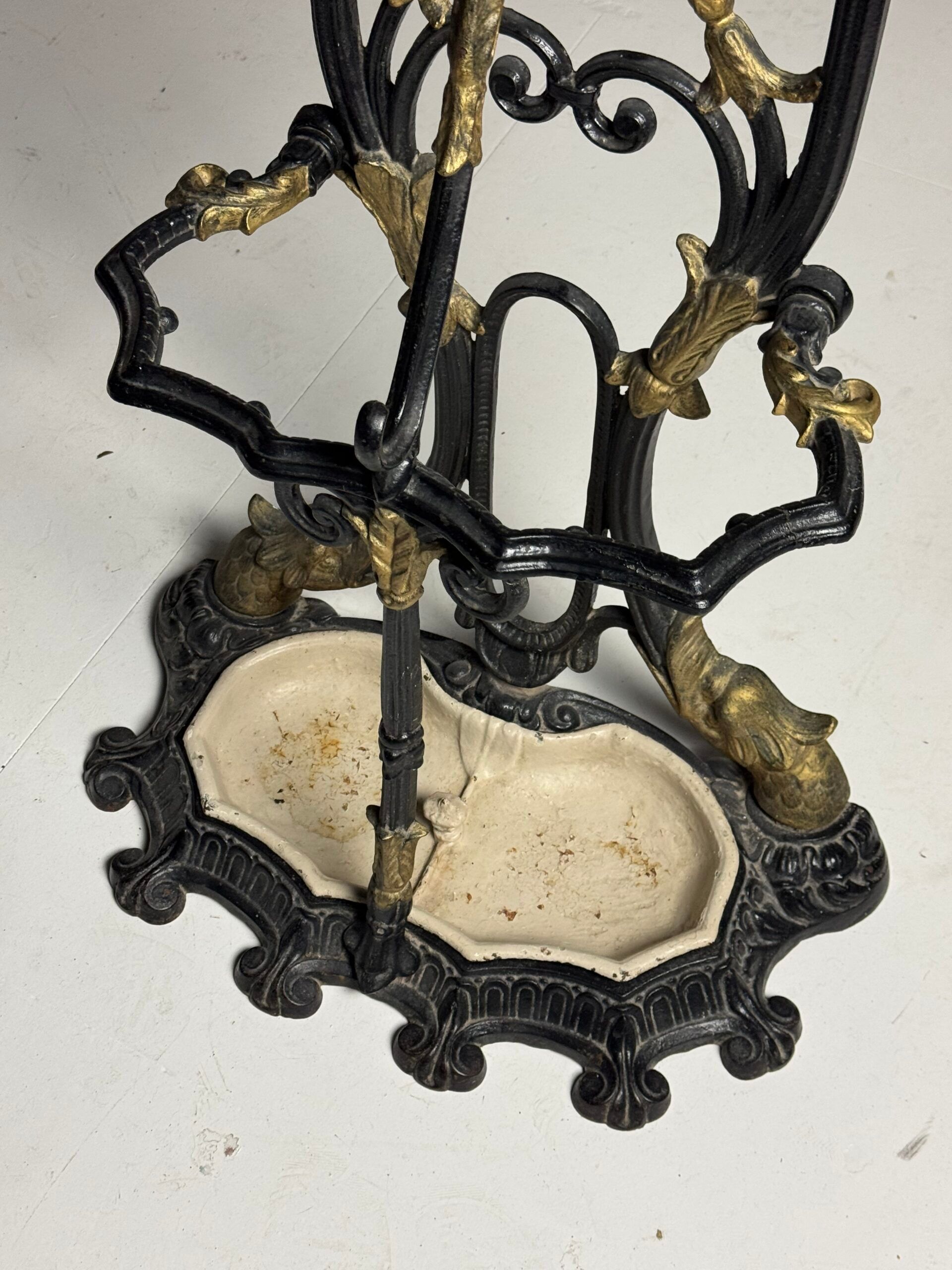 19th century cast iron coat rack