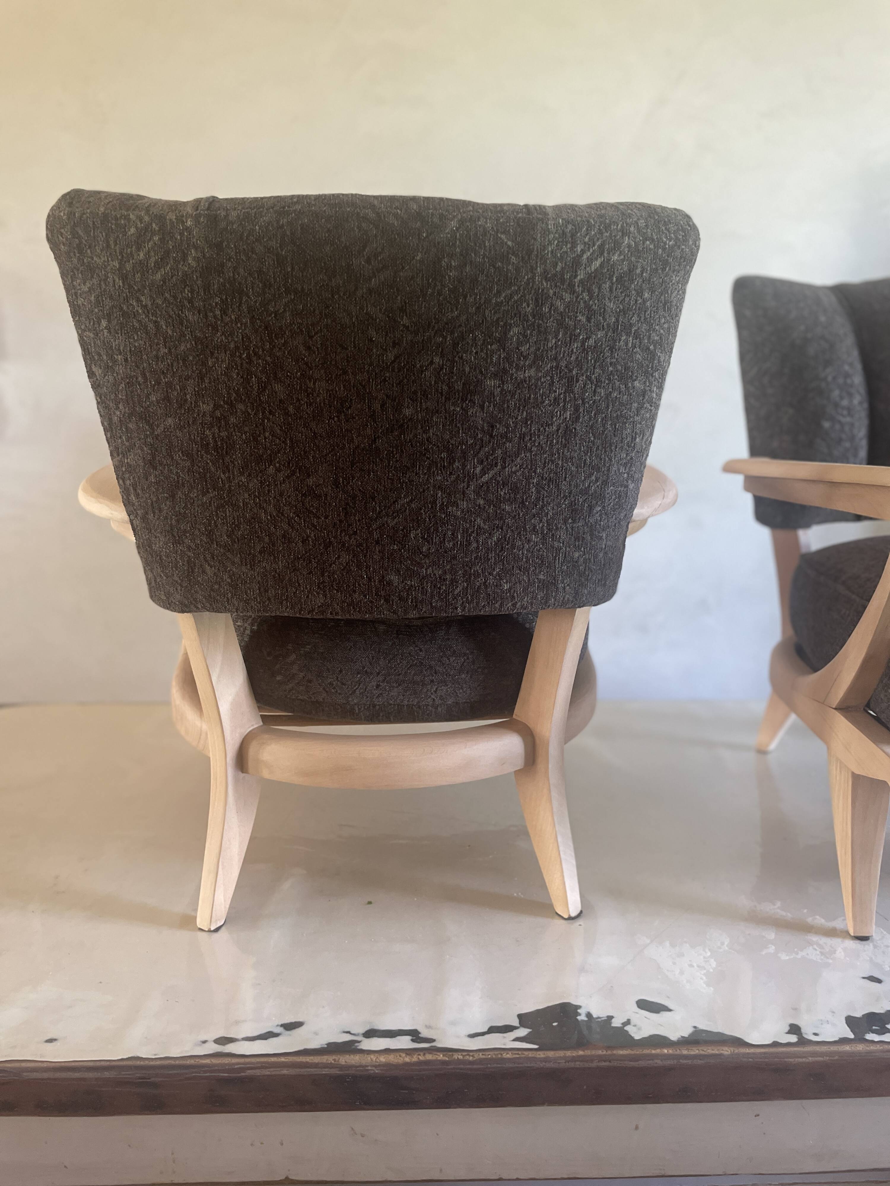 pair of armchairs Steiner by Etienne Henri Martin