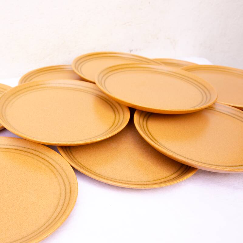 11 Sarreguemines sandstone flat plates Lorraine art workshop