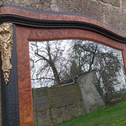 Large beveled mirror from the early 20th century