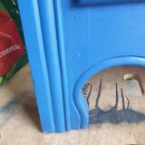 Blue bookcase