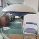 Ferdinand Solere lamp with its blue reflector, 1950s