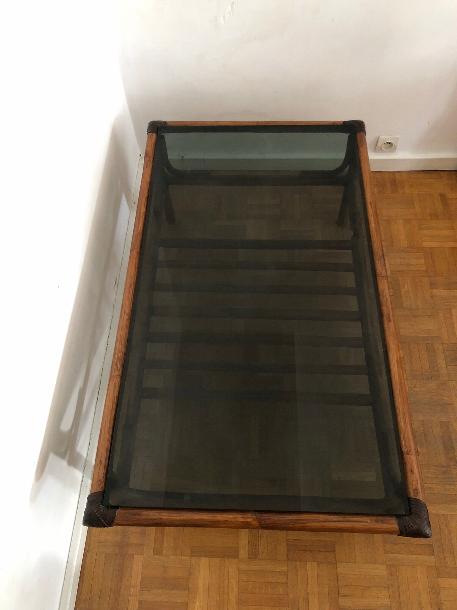 Vintage bamboo coffee table