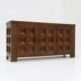 Spanish Brutalist Sideboard solid wood