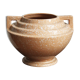 Vase original rose pâle moucheté de blanc