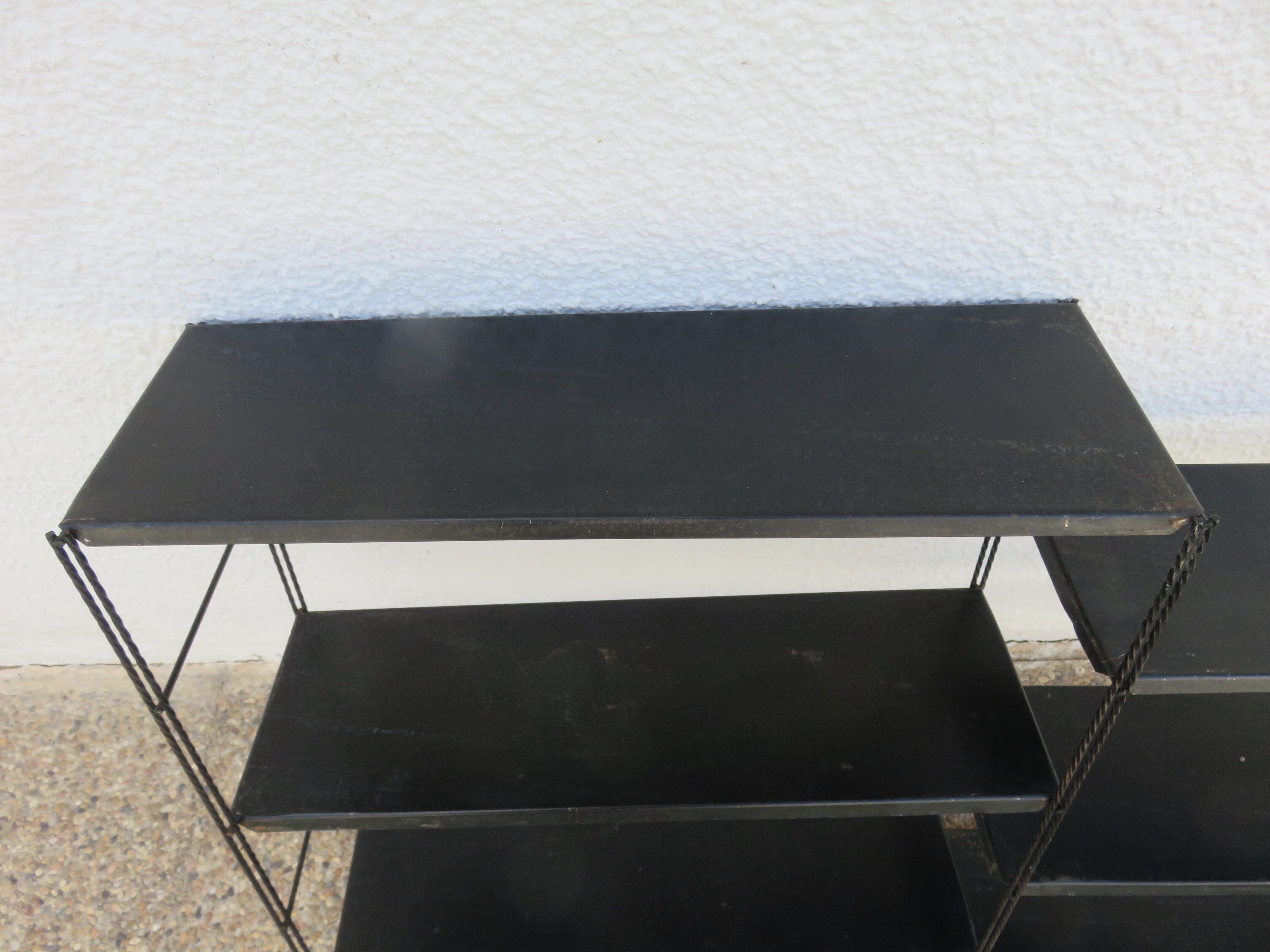 Modular wall shelf string metal 50/60s