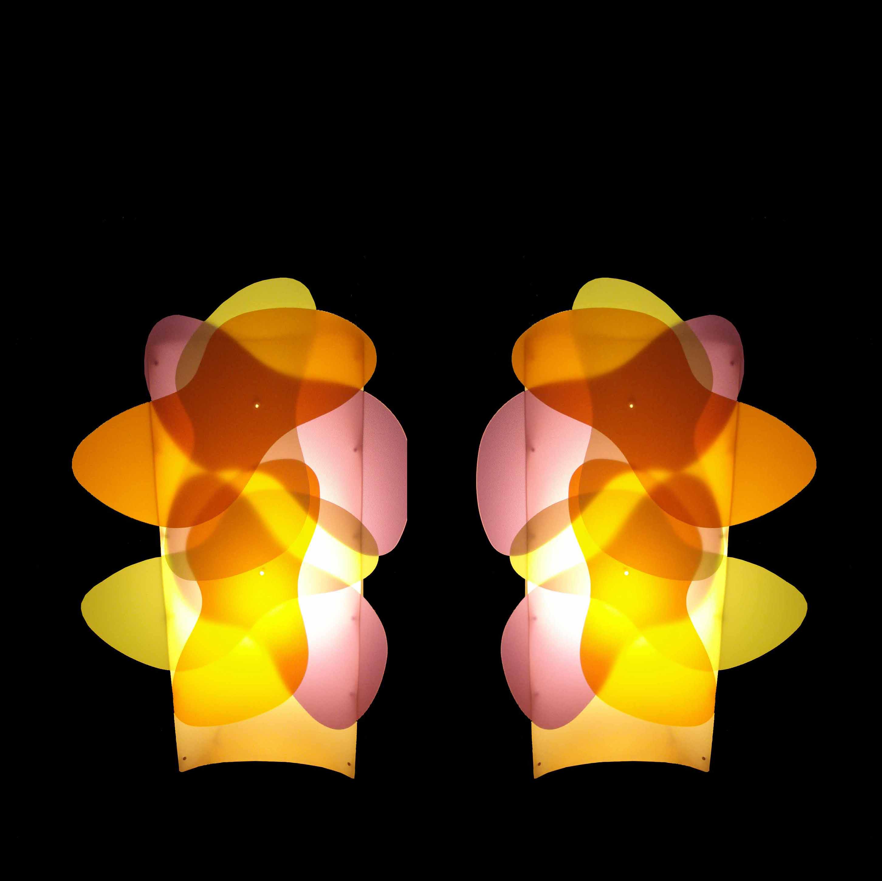 Pair of lamps Butterfly Slamp Italy 2000s