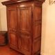 Large 19th Century "Family Home" Wardrobe - Solid Light Wood (Cherry)