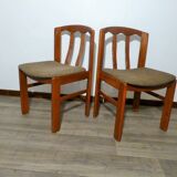 4 vintage wooden chairs