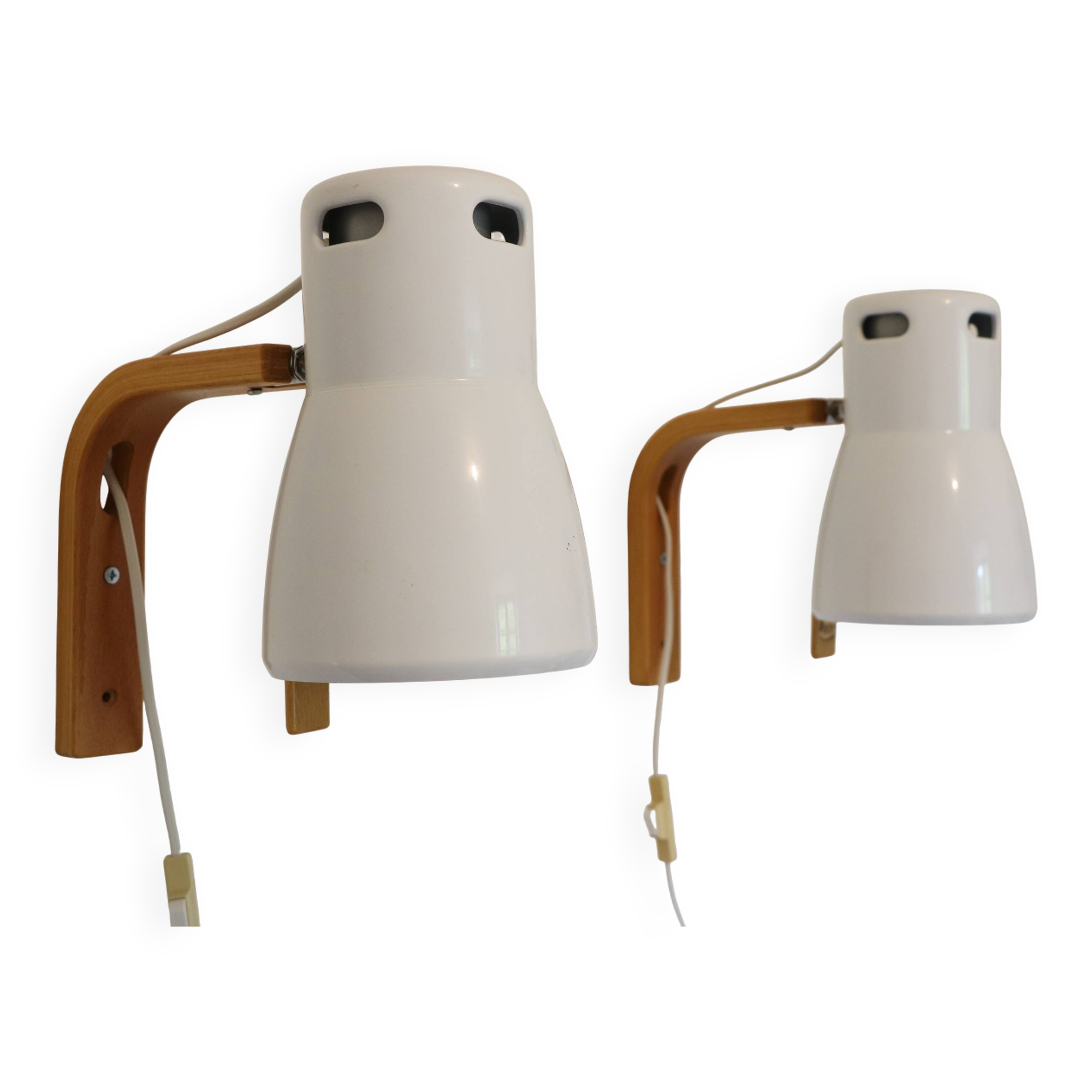 Pair of wall lights by Hans-Agne Jakosson for AB Markaryd, 1970