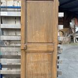 porte ancienne en chêne peint