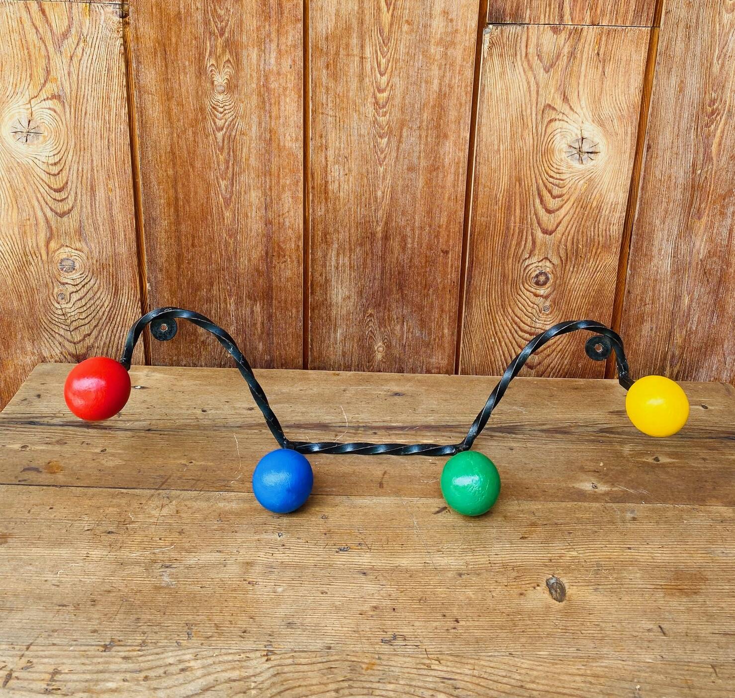 Vintage wall coat rack