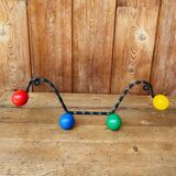 Vintage wall coat rack