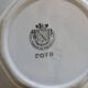 Antique Saint-Amand faience salad bowl model 2078 – Burgundy geometric pattern