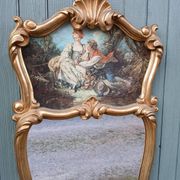 Antique trumeau mirror