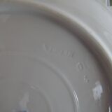 Ancienne assiette ajourée faience  Meissen décor oignons bleus XIX ème