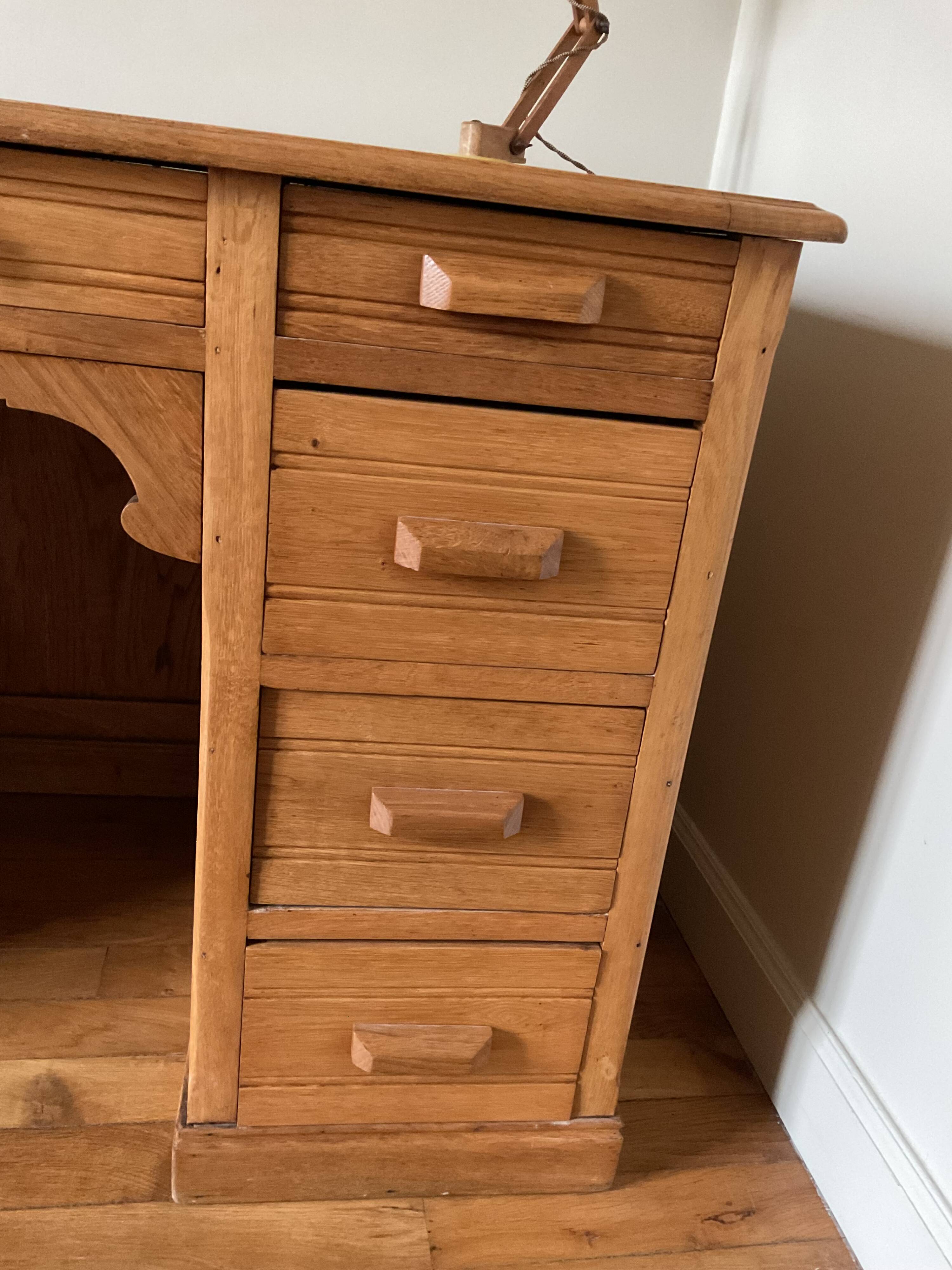 Antique oak desk