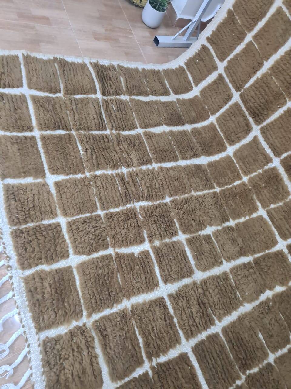 Handmade wool Berber rug 300X200 cm