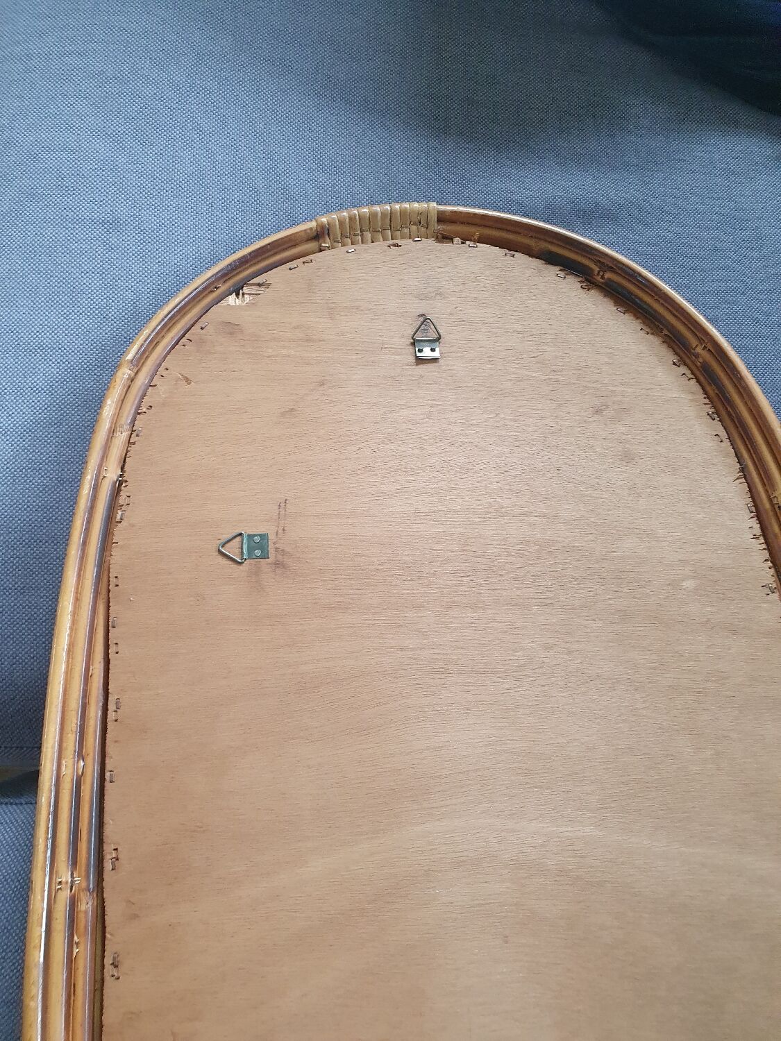 Vintage rattan mirror