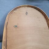 Vintage rattan mirror