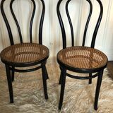 Set of 2 chairs thonet cane
