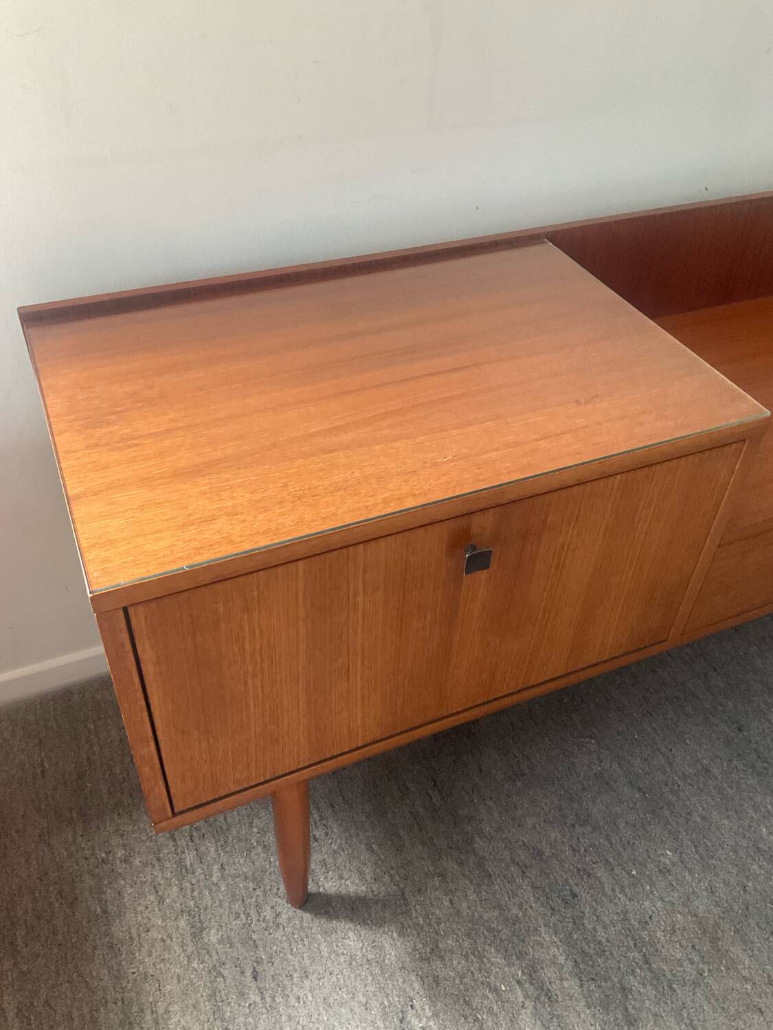 Console, Scandinavian teak sideboard, 1960s