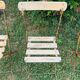 Set of 3 folding garden chairs