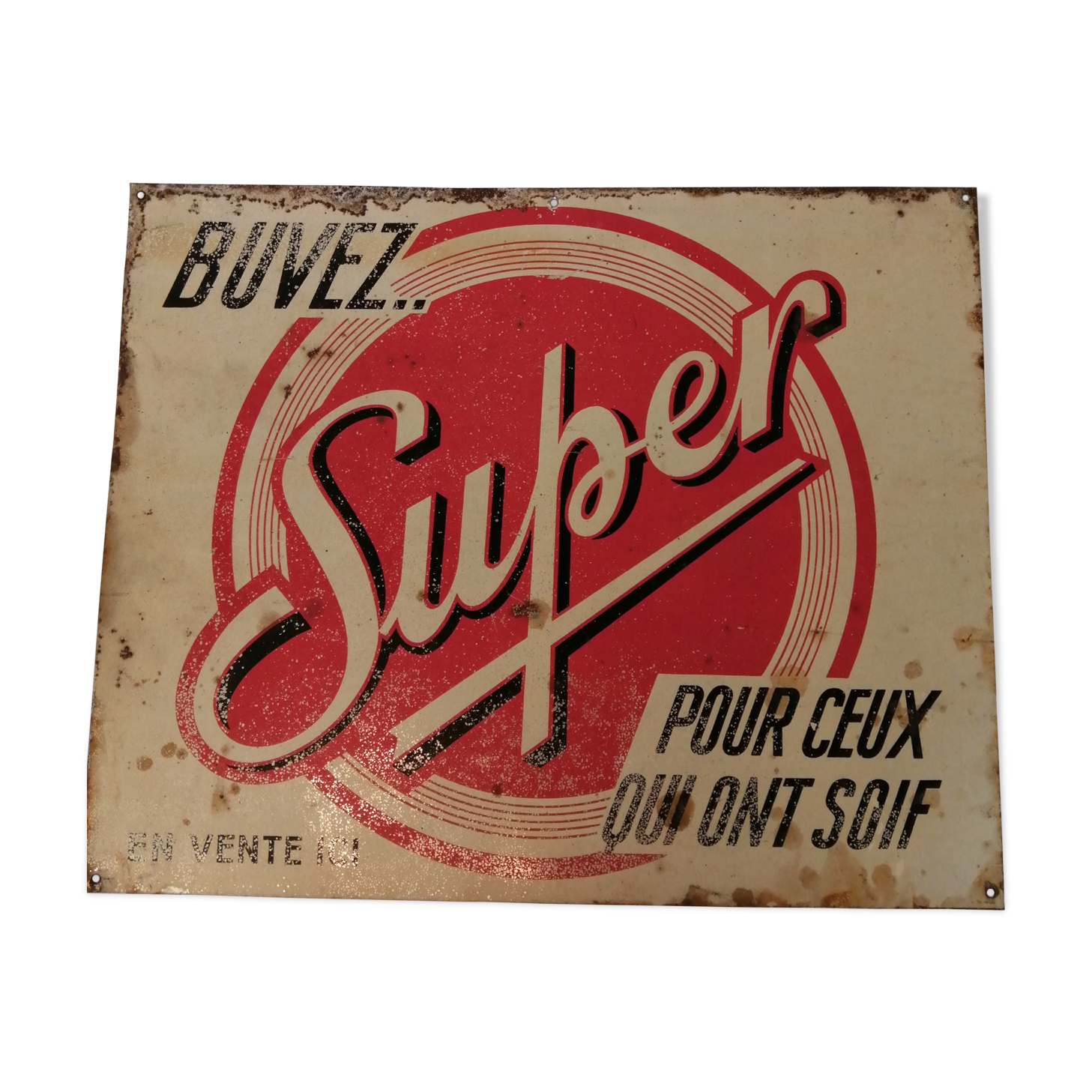 Super advertising plate