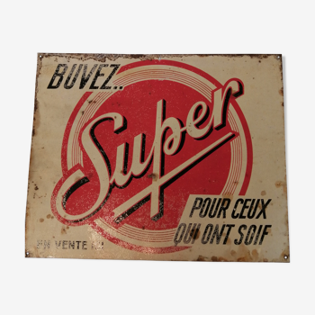 Super advertising plate