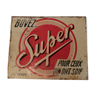 Super advertising plate